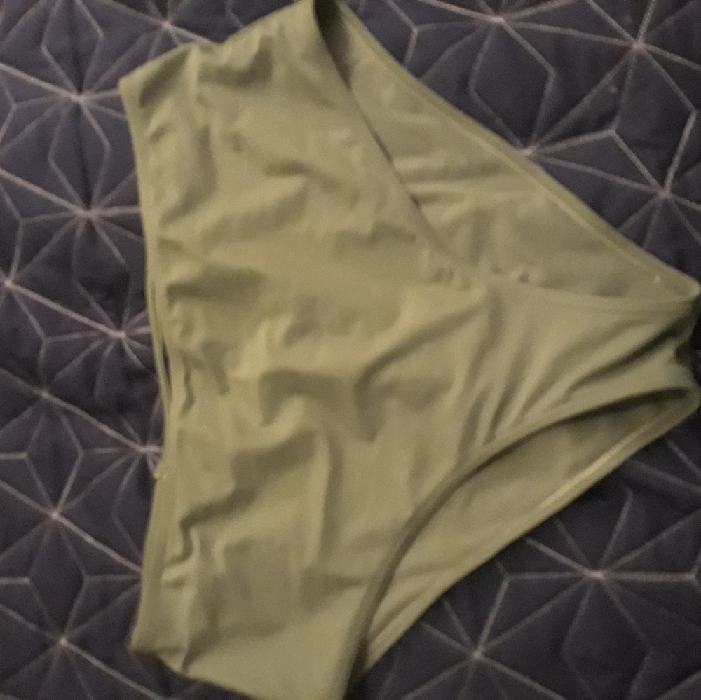 Green bathing suit bottoms